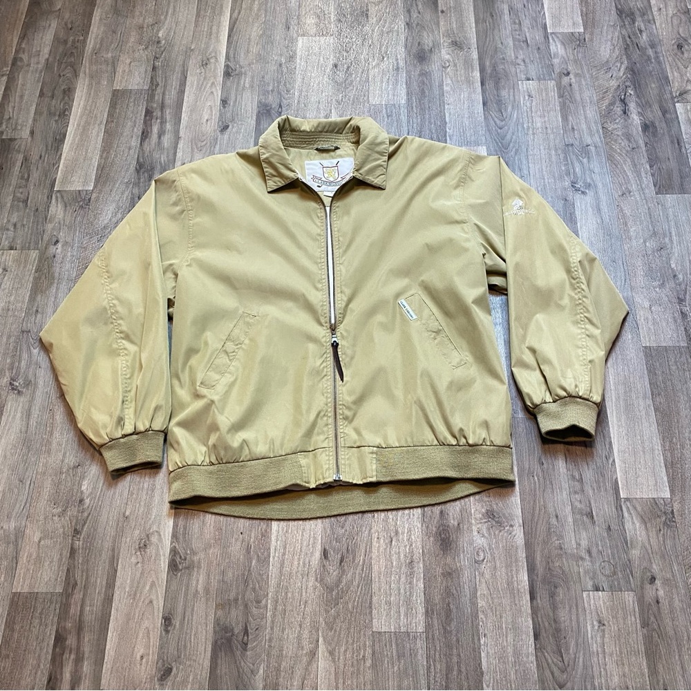 Clark & Gregory Beige Golf Jacket FieldStone G.C. Men’s Large